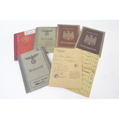 250 - A collection of German Passports, Travel Documents and  Labour/Worker Books predominately WW2 era.