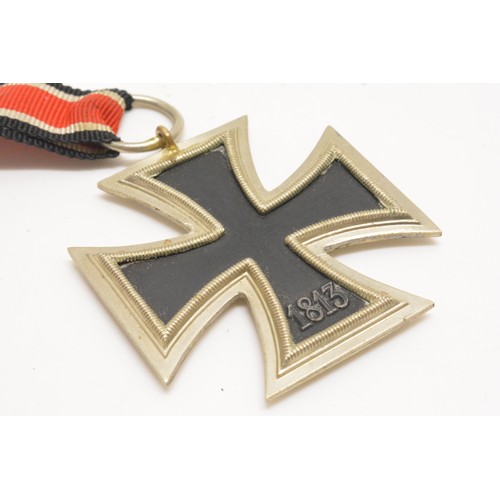 251 - WW2 German Military iron cross with ribbon