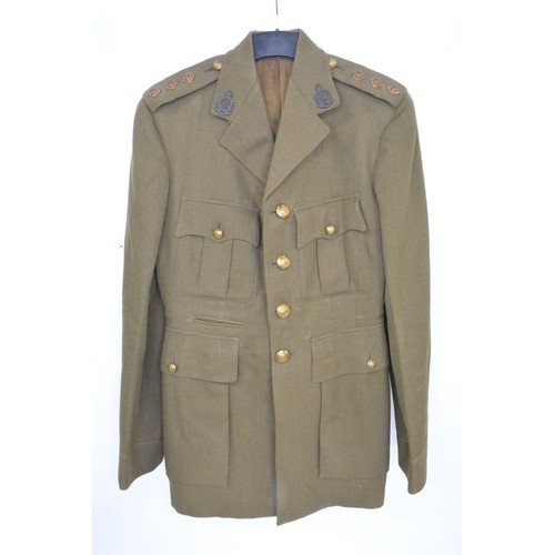 255 - British RAMC Officer's No.2 dress jacket, with Captain pips, badges and buttons