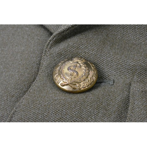 255 - British RAMC Officer's No.2 dress jacket, with Captain pips, badges and buttons