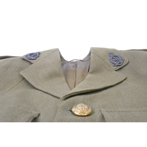 255 - British RAMC Officer's No.2 dress jacket, with Captain pips, badges and buttons