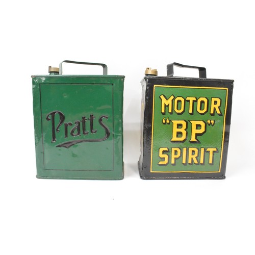 263 - x 2 Fuel cans - Motor BP Spirit and Pratts