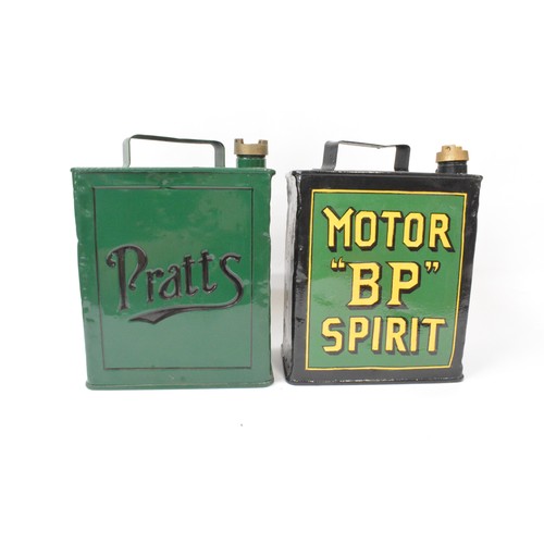 263 - x 2 Fuel cans - Motor BP Spirit and Pratts