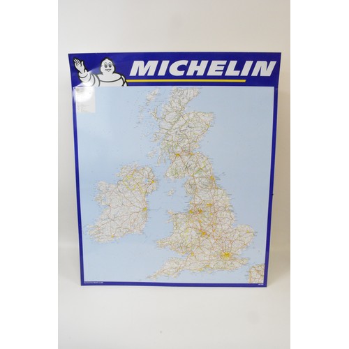 265 - MICHELIN METAL ROAD MAP ENGLAND (986) Measures approx 34.5