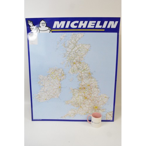 265 - MICHELIN METAL ROAD MAP ENGLAND (986) Measures approx 34.5