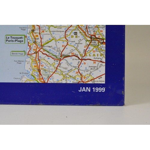 265 - MICHELIN METAL ROAD MAP ENGLAND (986) Measures approx 34.5