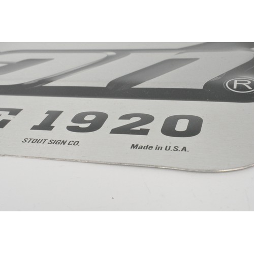 266 - x2 'Snap On Tools' branded aluminium signs celebrating 100 years, approx L24