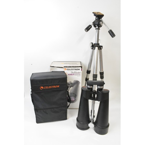 274 - Celestron SkyMaster 25x100 Binoculars model 71017 (boxed), with tripod