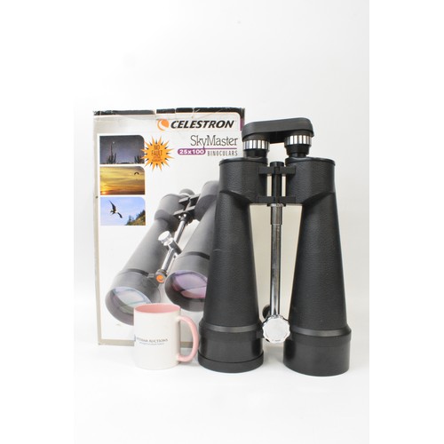 274 - Celestron SkyMaster 25x100 Binoculars model 71017 (boxed), with tripod