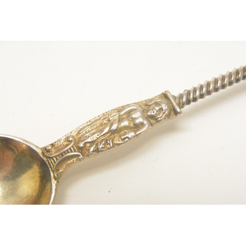 294 - Cased set of silver spoons, hallmarked London  1894m maker John Aldwinckle & Thomas Slater