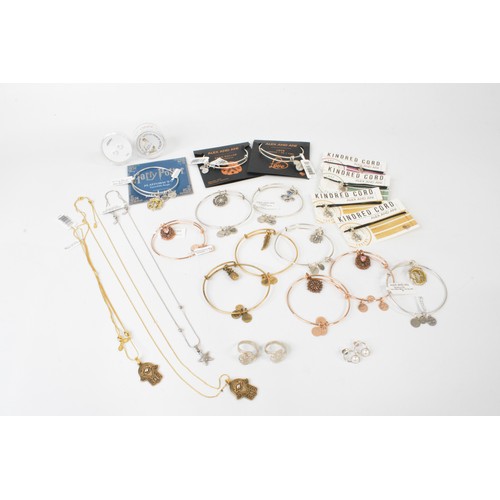 302 - A large quantity of Alex and Ani designer jewellery, to include  various energy infused bracelets, n... 