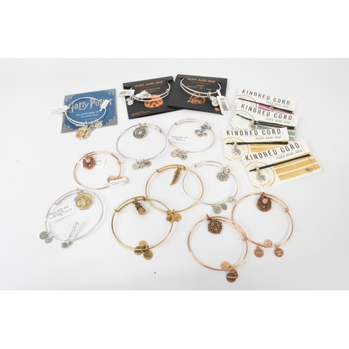 302 - A large quantity of Alex and Ani designer jewellery, to include  various energy infused bracelets, n... 