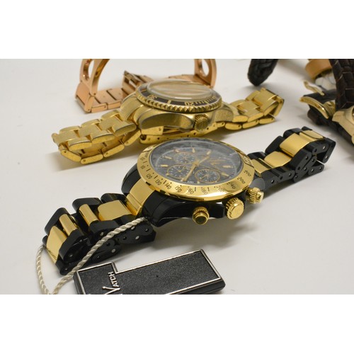 309 - Group of liquidated stock of wristwatches to include; Armani Exchange, ToyWatch, Fossil and  Superdr... 