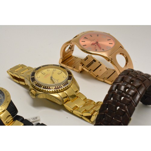 309 - Group of liquidated stock of wristwatches to include; Armani Exchange, ToyWatch, Fossil and  Superdr... 