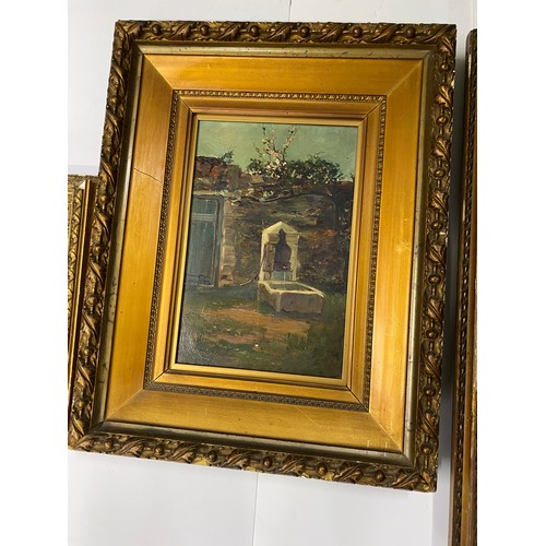 80 - 3 gilt framed oil paintings of some age.
An oil on canvas Portrait of a Victorian gentleman. (approx... 