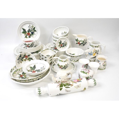 53 - Portmeirion 'The Holly and the Ivy' assortment of bowls, plates, jugs etc together with Botanical Ga... 