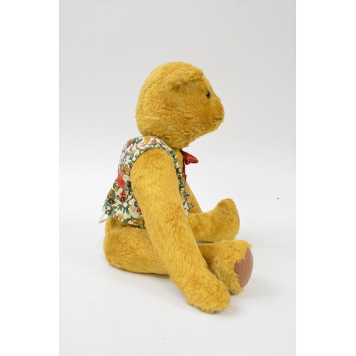 15 - Beardwell dressed bear with bow tie and waistcoat, all moveable limbs, approx height 35 cms [14