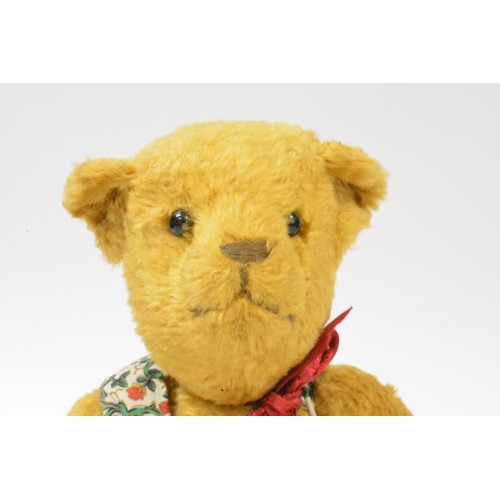 15 - Beardwell dressed bear with bow tie and waistcoat, all moveable limbs, approx height 35 cms [14