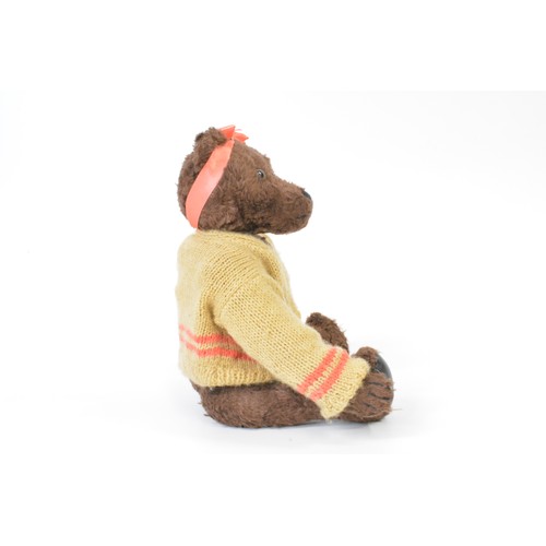 20 - Beardwell 'Ballerina' bear dressed with cardigan and headband.  Leather paws and pads, height approx... 