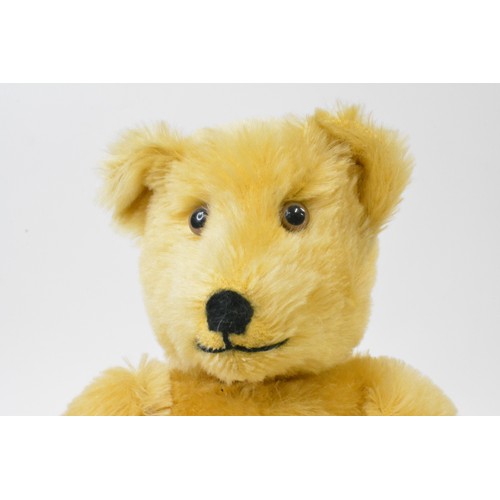 22 - Beardwell golden bear with suede paws and pads, hump design, approx. height 46 cms [18