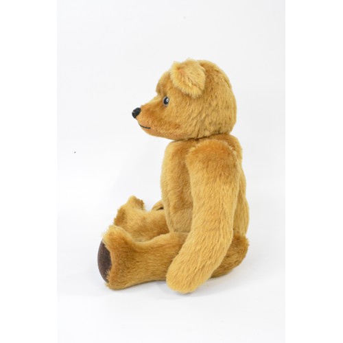 24 - Beardwell honey coloured bear with suede paws and pads, moveable limbs, height 43 cms [17