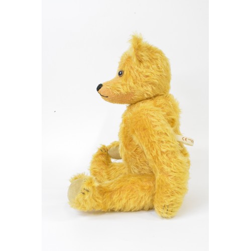 30 - Beardwell golden bear with suede paws and pads, height approx. 44 cms [17.5