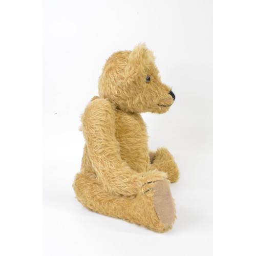 32 - Beardwell light brown bear with suede paws and pads, fully moveable, height approx. 50 cms [20