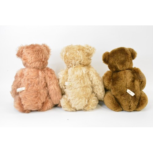 39 - Beardwell Bear trio of different colours, approx. height 45 cms [17.5