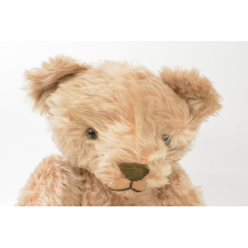 56 - The Beardwell bear in a champagne colour with moveable head and limbs, height 56 cms [22