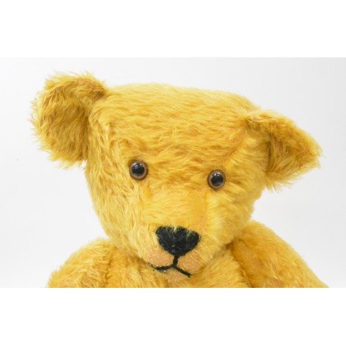 57 - Golden colour Beardwell Designed Bear, with suede paws and hands, approx 63 cms tall [25