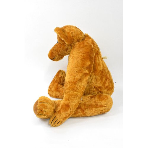 59 - Large B.M.Beardwell designed 'golden' hump bear  with moveable limbs, size 75 cms [29.5