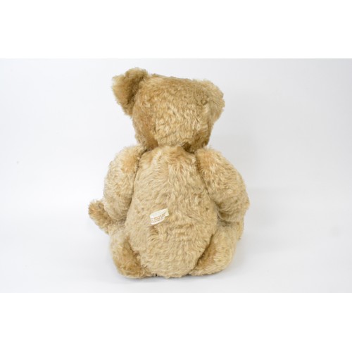 62 - Beardwell honey coloured bear with leather paws and pads, moveable limbs, height 48 cms [19