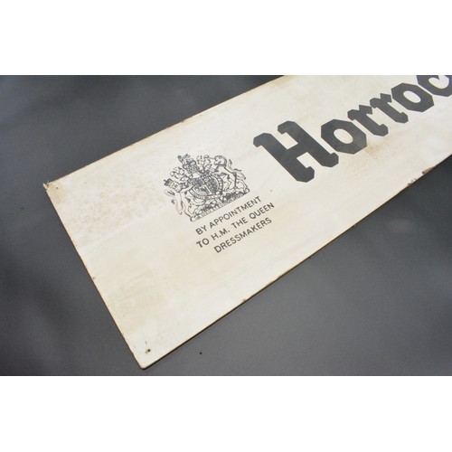 102 - Vintage 'Horrockses Fashion' Banner with Royal Warrant to top left, approx L6ft.