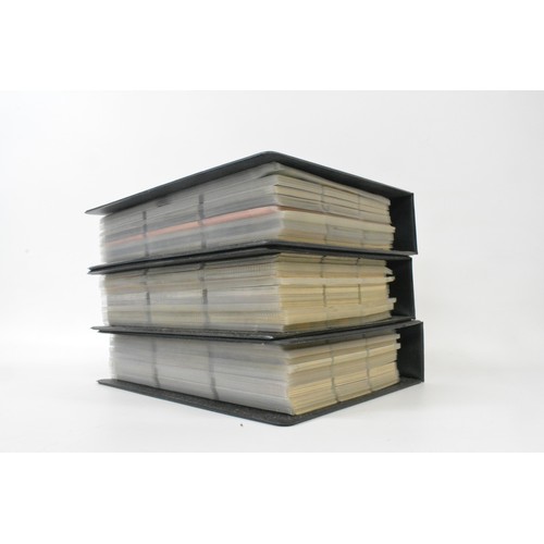 128 - x3 Folders  containing complete collector / trading cards pertaining to various year during the 1990... 