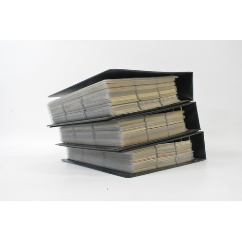 129 - x3 Folders  containing complete collector / trading cards pertaining to various year during the 1990... 