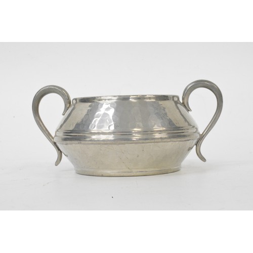 148 - English Pewter items of hammered design