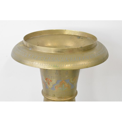 149 - Very large Persian style brass vase