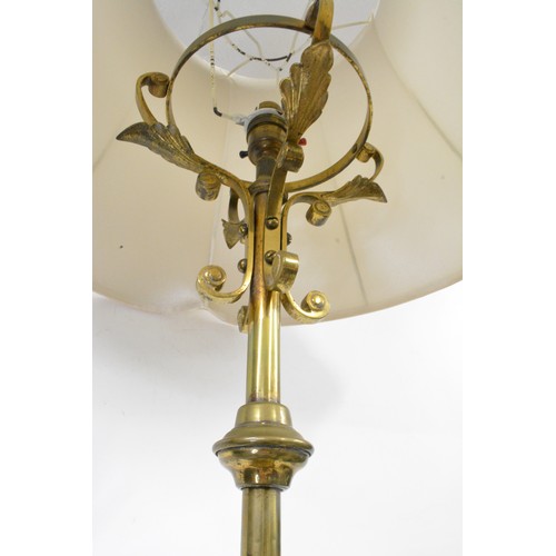 204 - Vintage table lamp with ormolu design, with shade, PAT tested.