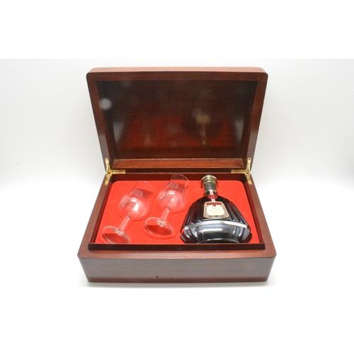 208 - One 350ml bt Martell XO Cordon Supreme Cognac in a presentation box complete with two glasses