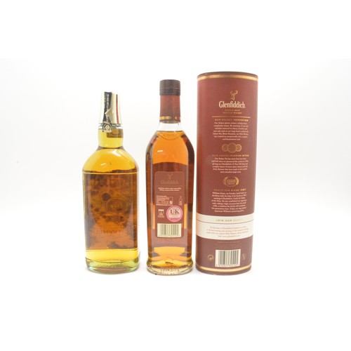 218 - One tubed bottle Glenfiddich Unique Solera Reserve, aged 15 years, 70cl, 40% and one bottle Teachers... 