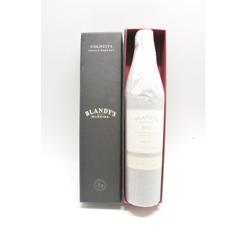 221 - One boxed bottle Blandy's Colheita Madeira 2002, 50cl, 19% and one bottle Rozes Tawny Port, 70 cl