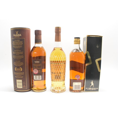 230 - x3 bottles , one Glenfiddich 15 years the Solera VAT, 70, ,40%, one bottle Glenmorangie The Original... 