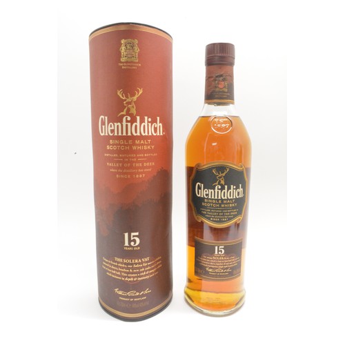 230 - x3 bottles , one Glenfiddich 15 years the Solera VAT, 70, ,40%, one bottle Glenmorangie The Original... 