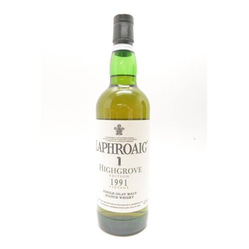 237 - One boxed Laphroaig Highgrove Edition 1991 Vintage, 70cl, 43%