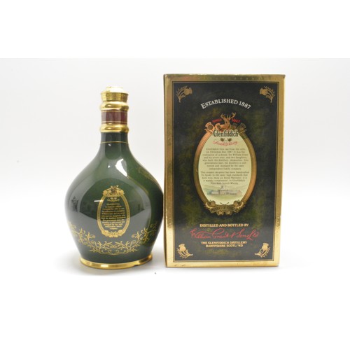 240 - One boxed Glenfiddich Ceramic Decanter Pure Malt, 18 years old, 750ml, 43%, 1980's