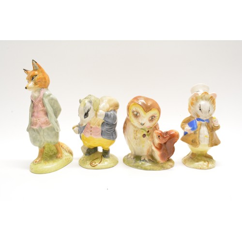 251 - A group of x10 Beatrix Potter/Bunnykin figures by Beswick, Royal Doulton etc. to incl. Pig Wig, Foxy... 