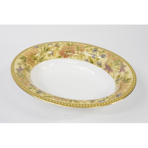 253 - Wedgwood Floral Tapestry dinner service comprising plates, side plates, vegetable lidded terrines, g... 