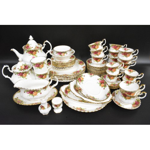 262 - Collection of Royal Albert 'Country Roses' to include teapots, cups, plates, saucers etc. A/F