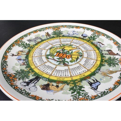 265 - Wedgwood group of 29 calendar plates from 1970's', 25cms diameter, all in good condition