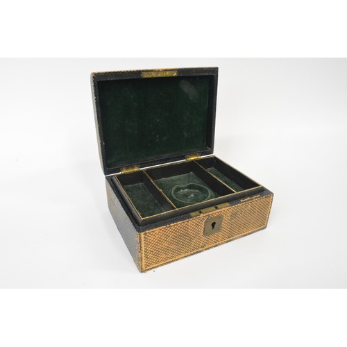 277 - Vintage jewellery box with key